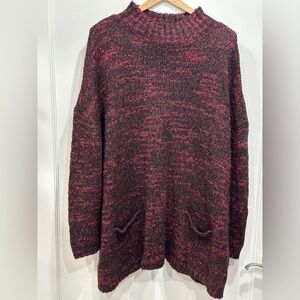 Sejour Mock Neck Knit Tunic Sweater